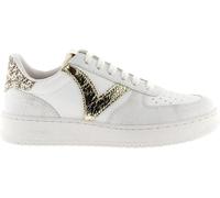 Victoria Zapatillas Madrid 1258233 Mujer Efecto piel, piezas metalizadas y craquelado Platino 39