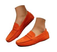 Sneakers - Zapatillas deportivas para hombre, informales, ligeras, para el trabajo y para el día a día, para la escuela ortopédica, naranja, 40.5 EU