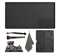 SneiDr Alfombrilla de Silicona para Café 5pcs Compatibl con Ninja Luxe Café | Base de Cafetera 40x60cm Antideslizante Resistente al Calor Almohadilla Tamping Desmontable Paño Cepillos Para ES601EU ES701