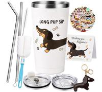 SneiDr Perro Salchicha Regalo 20oz Taza Térmica de Café de Perro Salchicha