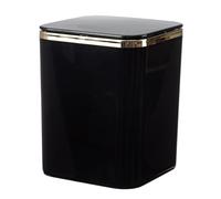 SNGUOQ 1 Uds Mini contenedores de basura cesta escritorio mesa hogar cubo plástico suministros oficina cubos caja barril artículos diversos portátil coche Para Oficina,Hogar(Black)