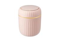 SNGUOQ 1 Uds Mini papelera for escritorio con tapa cubo de basura organizador dormitorio Oficina caja almacenamiento hecho suministros for el hogar Para Oficina,Hogar(Pink)