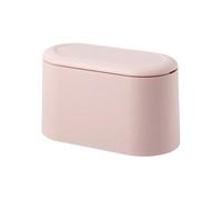 SNGUOQ 1 Uds. Papelera for escritorio Simple, Mini cubo de almacenamiento, tapa emergente automática for tocador, basura for el hogar y la Oficina Para Oficina,Hogar(Pink)