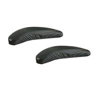 SNGUOQ 2 Fundas de Cuero for reposabrazos Silla, for Oficina, for, for Brazos elásticas Color sólido para Oficinas,Dalas De Reuniones(Black)