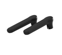 SNGUOQ 2 fundas de silicona anticolisión for manija puerta sala estar, protector pared Para Puertas Interiores Y Exteriores(Black)