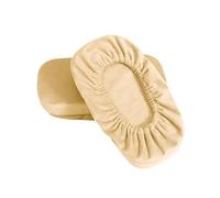 SNGUOQ 2 Fundas for reposabrazos, Cojines for Silla de Escritorio, Funda for sillón, for Codos y antebrazos para Oficinas,Dalas De Reuniones(Beige)