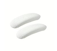 SNGUOQ 2 Fundas for reposabrazos de Silla Oficina, extraíbles, elásticas, Lavables, Tela elástica, Paquete Medio for para Oficinas,Dalas De Reuniones(White)