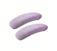SNGUOQ 2 Fundas for reposabrazos de Silla Oficina, extraíbles, elásticas, Lavables, Tela elástica, Paquete Medio for para Oficinas,Dalas De Reuniones(Light Purple)