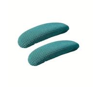 SNGUOQ 2 Fundas for reposabrazos de Silla Oficina, extraíbles, elásticas, Lavables, Tela elástica, Paquete Medio for para Oficinas,Dalas De Reuniones(Green)