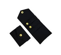 SNGUOQ 2 uds bolsa de joyería Mini almacenamiento portátil bolso Para Guardar Joyas(Black)