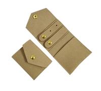 SNGUOQ 2 uds bolsa de joyería Mini almacenamiento portátil bolso Para Guardar Joyas(Coffee)