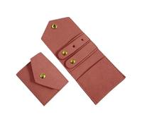 SNGUOQ 2 uds bolsa de joyería Mini almacenamiento portátil bolso Para Guardar Joyas(Dark Pink)