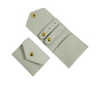 SNGUOQ 2 uds bolsa de joyería Mini almacenamiento portátil bolso Para Guardar Joyas(Grey)
