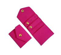 SNGUOQ 2 uds bolsa de joyería Mini almacenamiento portátil bolso Para Guardar Joyas(Rose Red)