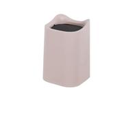 SNGUOQ 2 uds pequeño cubo de basura color sólido con tapa Mini organizador almacenamiento oficina caja portátil escritorio Para Oficina,Hogar(Pink)