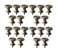 SNGUOQ 20 unids/set Mini perillas redondas de Metal con un solo orificio, tirador puerta gabinete 20mm, Retro minimalista Para Cajones Y Armarios