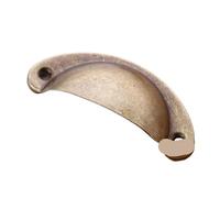 SNGUOQ Armario con cajones de cocina Metal Retro, manija puerta y perillas for muebles, herrajes for armario, tiradores concha latón antiguo, 4 Uds Para Armarios Y Salas De Estar(Green Ancient)