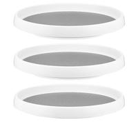 SNGUOQ Caja de almacenamiento especias for el hogar, 3 unidades, bandeja giratoria, organizador cocina multifunción, tarro condimentos, encimera Para Cocinas Y Dormitorios