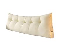 SNGUOQ Comfortable Brushed Triangular Backrest Pillow Warm Feather Cotton Bed Cushion para Dormitorios Y Sofás(Color2)