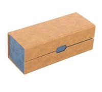 SNGUOQ Estuche de gafas doble propósito, sol viaje, carcasa dura, lente for hombres y mujeres Para Viajes Y Vacaciones(Brown)