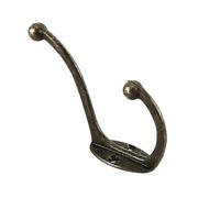 SNGUOQ Ganchos Retro for ropa de 10/20 piezas, perchero metálico montado en la pared, colgador almacenamiento for el hogar doble cabeza for dormitorio Para Vestidores Y Dormitorios(20Pcs,4.4x9.5cm)