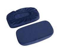 SNGUOQ Juego de 2 Fundas for reposabrazos Silla Oficina, Terciopelo esponjado, en 4 Colores, for Codos y antebrazos para Oficinas,Dalas De Reuniones(Blue)