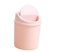 SNGUOQ Mini cubo de basura escritorio, tubo pequeño con cubierta, for dormitorio, caja almacenamiento for espacio trabajo limpio, 1 Uds Para Oficina,Hogar(Pink)