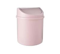 SNGUOQ Mini cubo de basura escritorio, tubo pequeño con cubierta, for dormitorio, caja almacenamiento for espacio trabajo limpio, for el hogar, 1 Uds Para Oficina,Hogar(Pink)