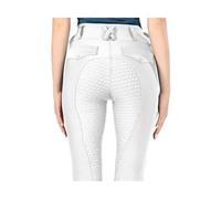 SNGUOQ Pantalones de equitación for Mujer, calzas ecuestres con Asiento Completo Silicona, Mallas Deportivas competición para Montar A Caballo Y Entrenar(White,L)