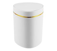 SNGUOQ Papelera pequeña de escritorio con tapa, cesta basura compacta for mesa dormitorio, 1 Uds Para Oficina,Hogar(WHITE)