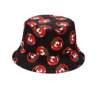 SNGUOQ Sombrero de Pescador con Varios Patrones Vegetales, Sombrero de Pescador, Sombrero for el Sol, Sombrero Fedora, Sombrero de Pescador for Hombre para Senderismo,Montañismo(Mix Color N,XS)