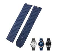 SNHHNSW Bracelet de montre en caoutchouc avec extrémité incurvée Omega 300 AT150 Aqua Terra 8900 19 mm 20 mm