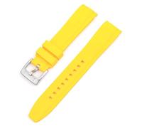 SNHHNSW Correa de silicona para la banda de reloj de arco de extremo curvado de ciudadanos para un brazalete de impermeable suave de 20 mm 22 mm