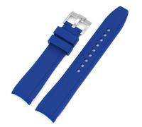 SNHHNSW Correa de silicona para la banda de reloj de arco de extremo curvado de ciudadanos para un brazalete de impermeable suave de 20 mm 22 mm