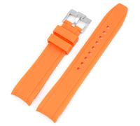 SNHHNSW Correa de silicona para la banda de reloj de arco de extremo curvado de ciudadanos para un brazalete de impermeable suave de 20 mm 22 mm