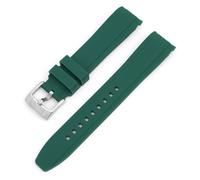 SNHHNSW Correa de silicona para la banda de reloj de arco de extremo curvado de ciudadanos para un brazalete de impermeable suave de 20 mm 22 mm