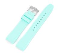 SNHHNSW Correa de silicona para la banda de reloj de arco de extremo curvado de ciudadanos para un brazalete de impermeable suave de 20 mm 22 mm