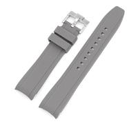 SNHHNSW Correa de silicona para la banda de reloj de arco de extremo curvado de ciudadanos para un brazalete de impermeable suave de 20 mm 22 mm