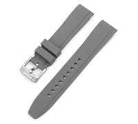 SNHHNSW Correa de silicona para la banda de reloj de arco de extremo curvado de ciudadanos para un brazalete de impermeable suave de 20 mm 22 mm