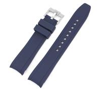 SNHHNSW Correa de silicona para la banda de reloj de arco de extremo curvado de ciudadanos para un brazalete de impermeable suave de 20 mm 22 mm