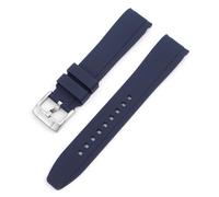 SNHHNSW Correa de silicona para la banda de reloj de arco de extremo curvado de ciudadanos para un brazalete de impermeable suave de 20 mm 22 mm