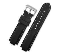 SNHHNSW Tudor PELAGOS Series 25500TN 25600TN Correa de Reloj de Silicona - Negro - Impermeable - 22 mm