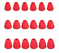 SNHTLS 9 pares de puntas de repuesto para auriculares de triple brida para auriculares de diámetro interior de 3,8 a 5,5 mm, almohadillas para auriculares intrauditivos S/M/L rojo