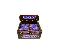Snickers (40 x 50g) Chocolatina con Deliciosa Crema de Cacahuete, 50 g - Pack de 40