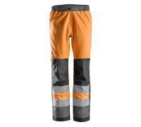 Snickers AllroundWork Hi-Vis shell impermeable de trabajoitcalcetines, clase 2, EN 20471, 343 HV-Naranja-Gris acero XXL