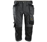 Snickers AllroundWork pantalones pirata w. Bolsillos funda acero gris-negro 104
