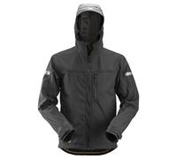 Snickers AllroundWork softshell trabajoitchaqueta con capucha negro L