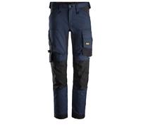Snickers Workwear Pantalones elásticos AllroundWork Azul Marino-Negro Talla 56, No Aplica, Unisex Adulto