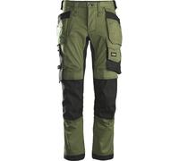 Snickers AllroundWork Stretch Arbeitshose wit Holster pockets Caqui/gris/negro 50