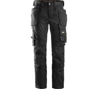Snickers AllroundWork Stretch Arbeitshose wit Holster pockets Marrón/negro 56